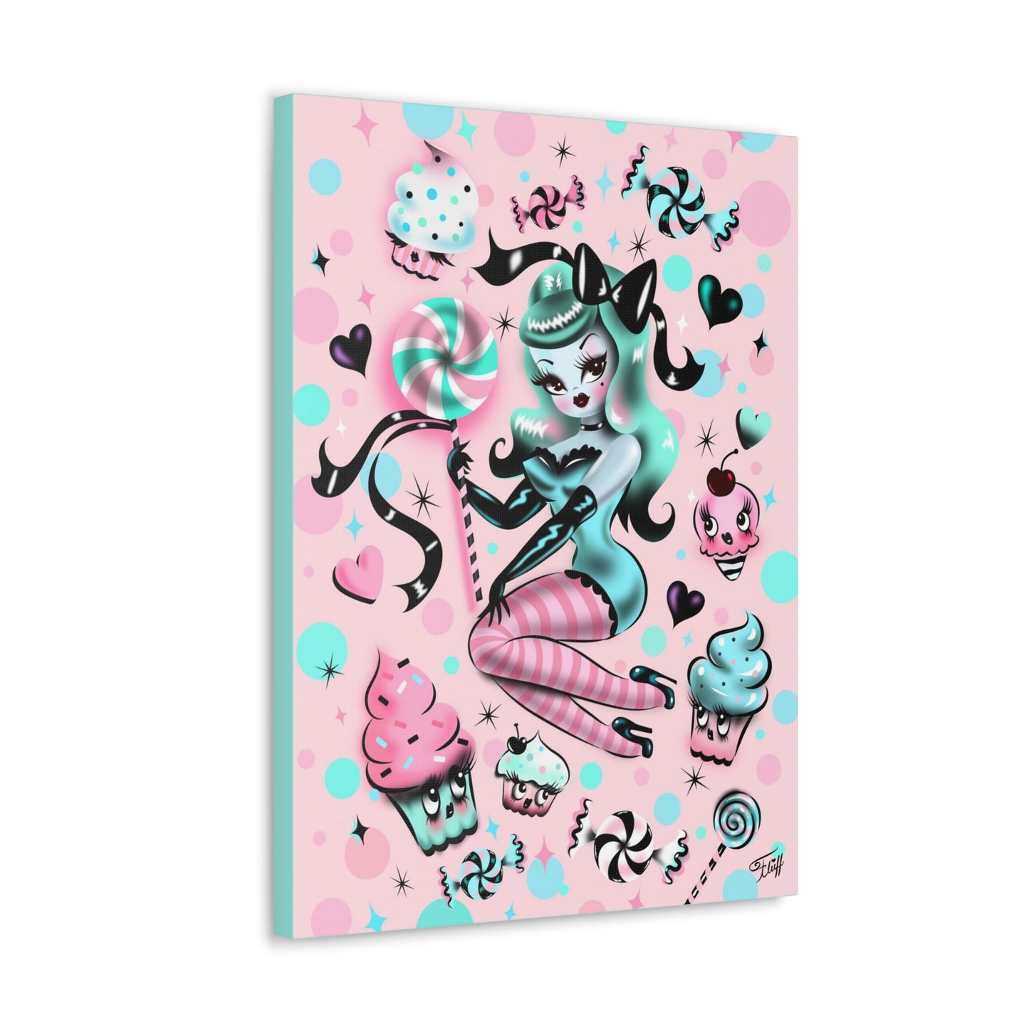 Mint Sugar Doll • Canvas Gallery Wrap