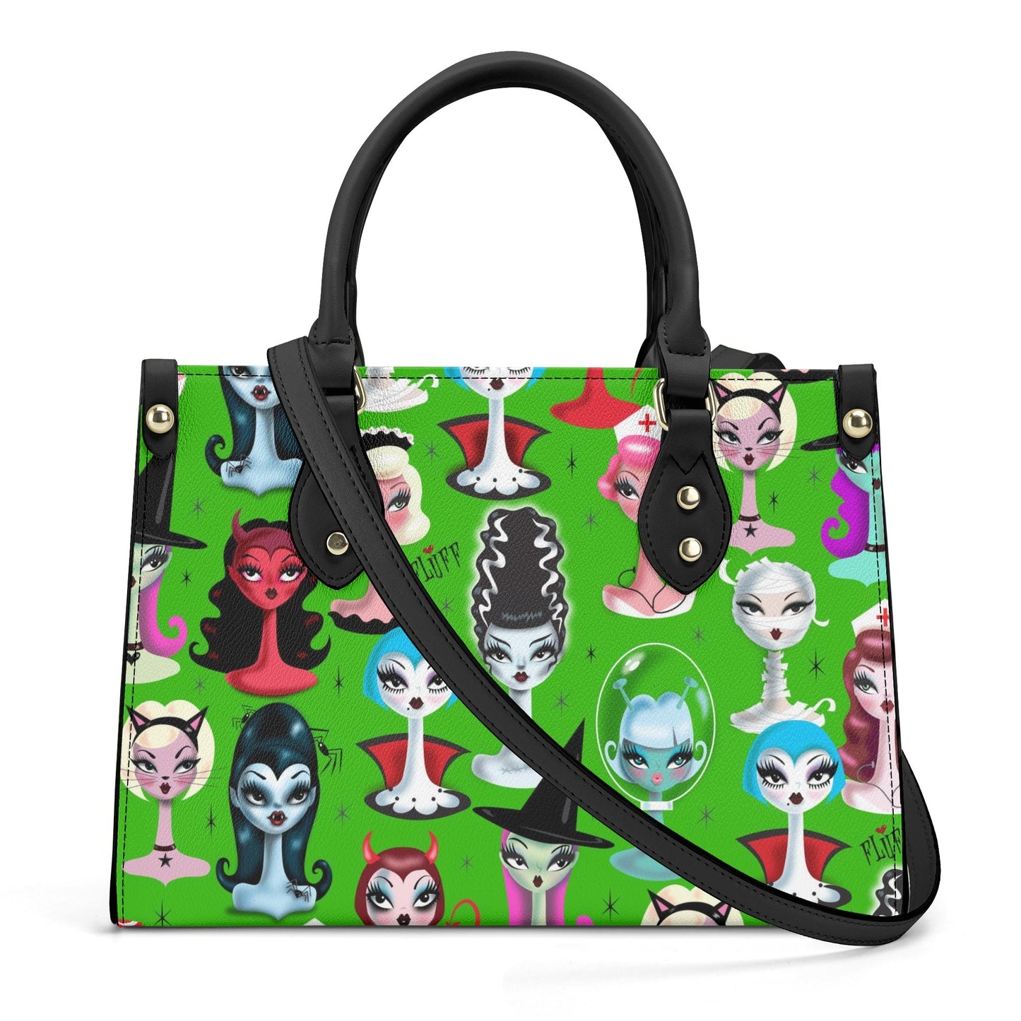Spooky Dolls on Green • SPECIAL EDITION PRE-ORDER Handbag