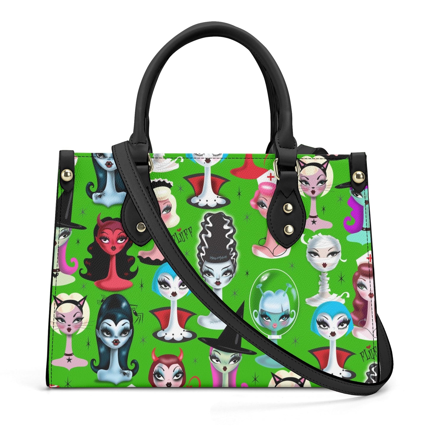 Spooky Dolls on Green • SPECIAL EDITION  Handbag