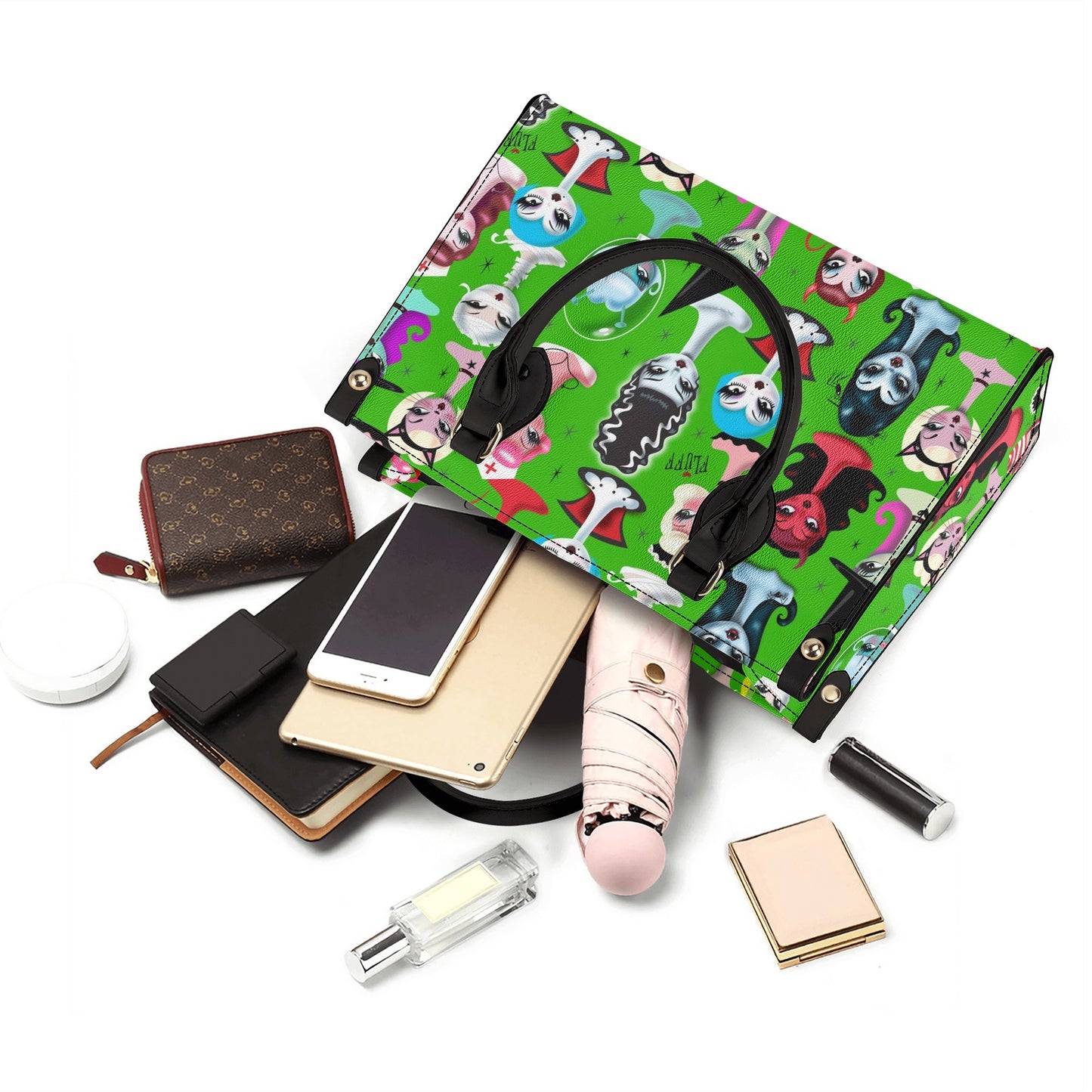 Spooky Dolls on Green • SPECIAL EDITION PRE-ORDER Handbag