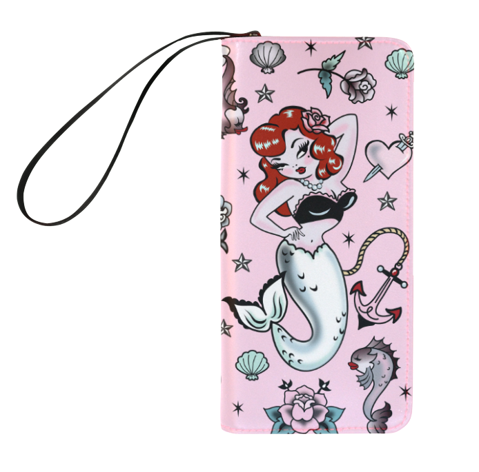 Molly Mermaid on Pink • Clutch Wallet