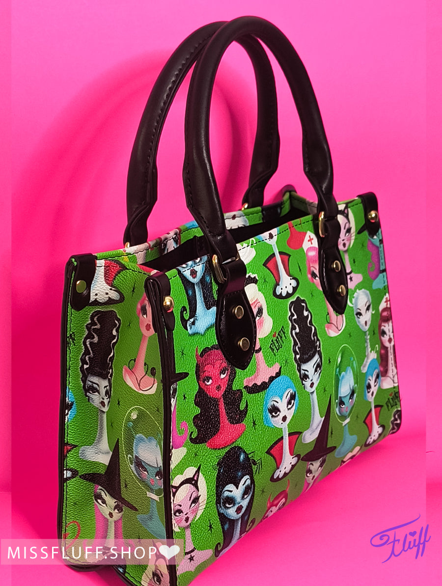 Spooky Dolls on Green • SPECIAL EDITION PRE-ORDER Handbag
