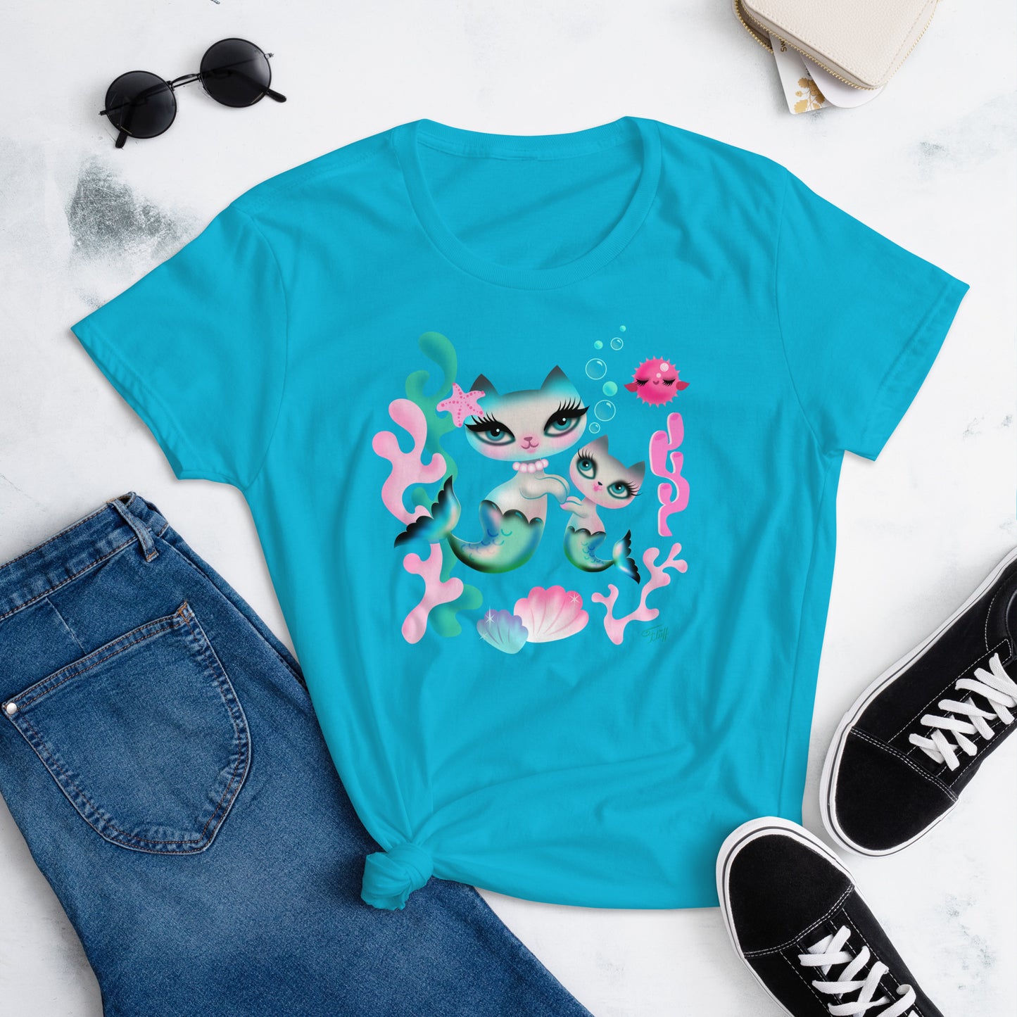 Merkittens Mommy and Baby • Women's Relaxed Fit T-Shirt