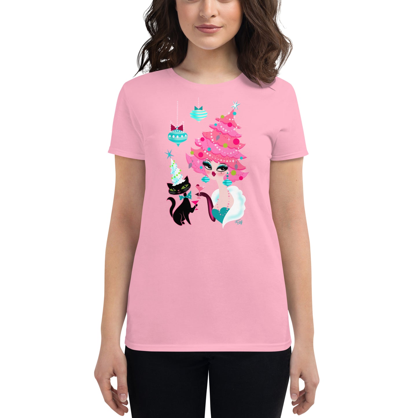 Pink Christmas Tree Doo • Women's Relaxed Fit T-Shirt