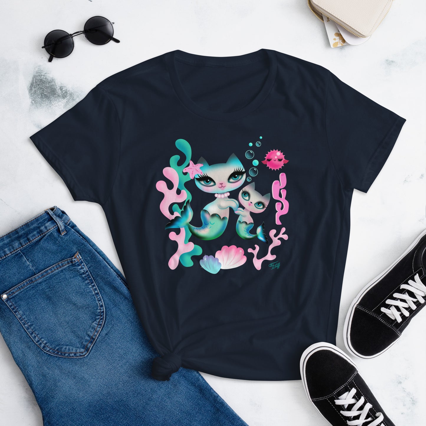Merkittens Mommy and Baby • Women's Relaxed Fit T-Shirt