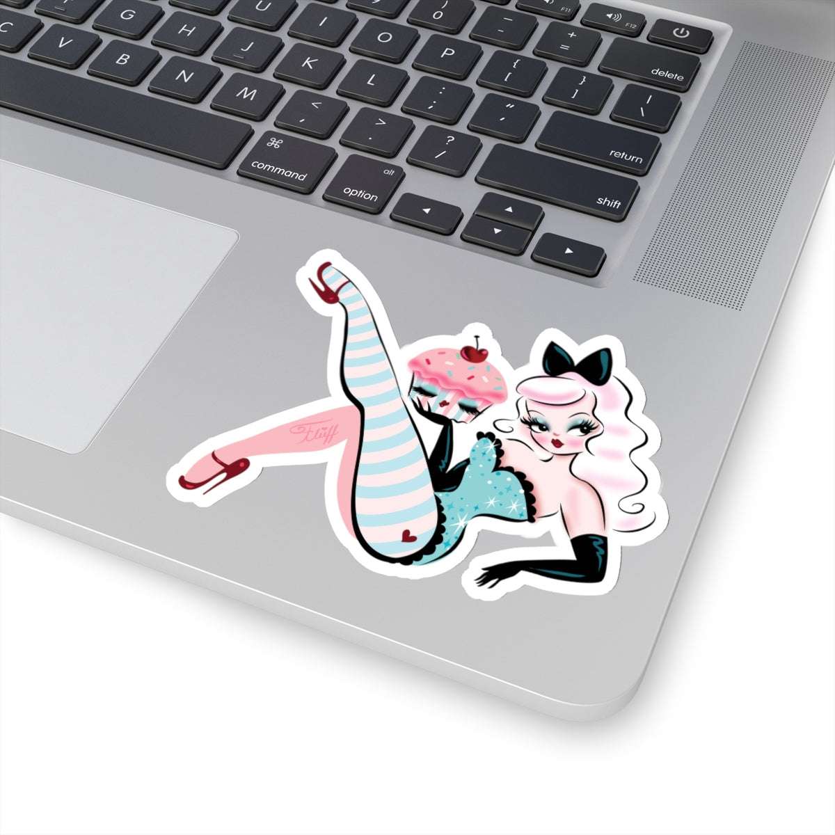 Cupcake Doll with Vanilla Hair • Kiss-Cut Sticker