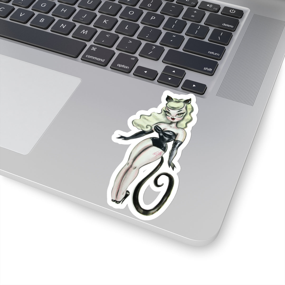 Blonde Cat Girl • Kiss-Cut Sticker