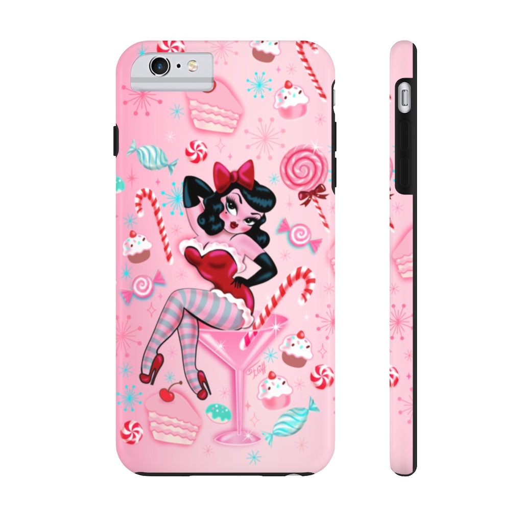 Candy Cane Martini Girl • Phone Case