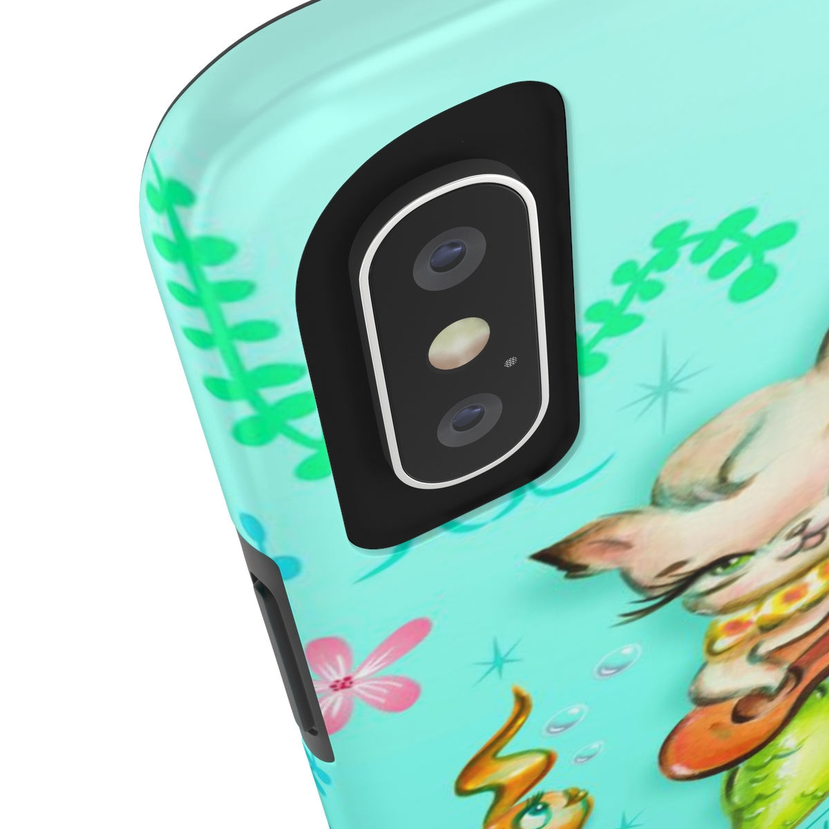 Mermaid Cat with Ukulele • Phone Case