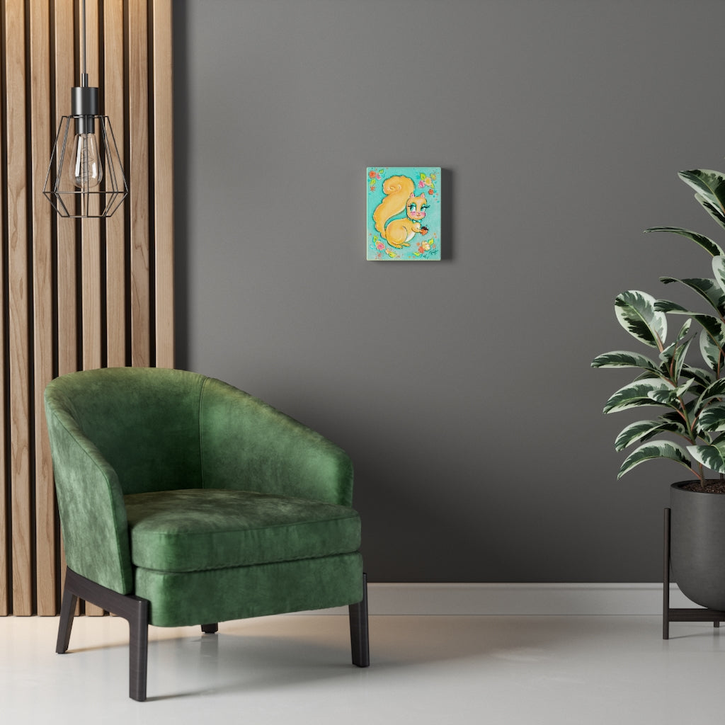 Cute Lemon Squirrel • Canvas Gallery Wrap