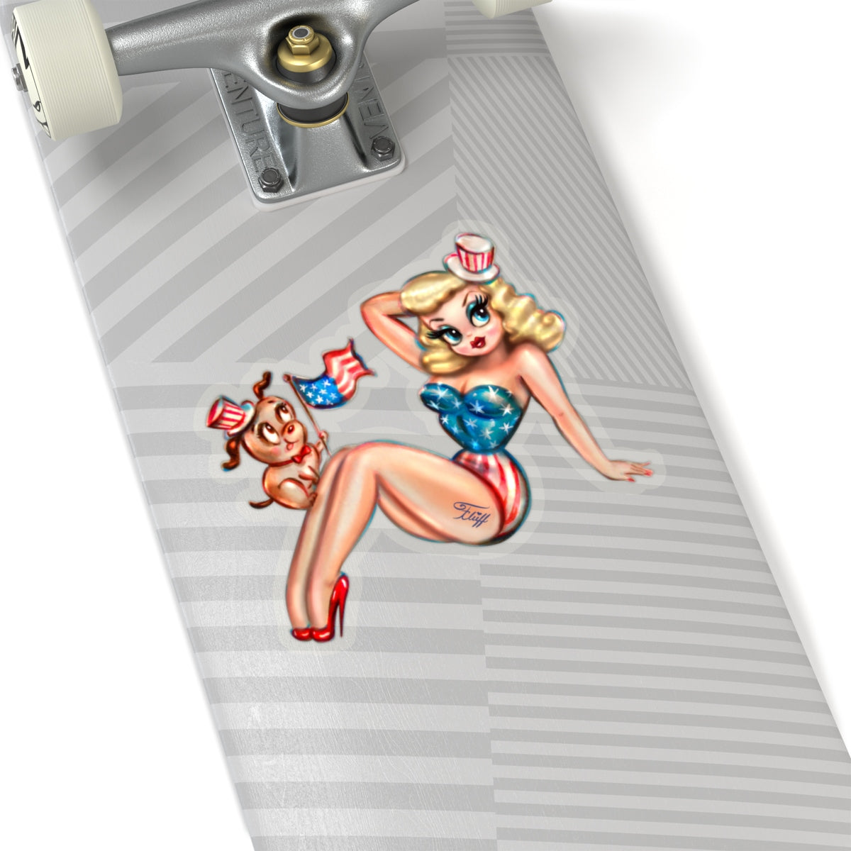 Patriotic Pinup • Kiss-Cut Sticker