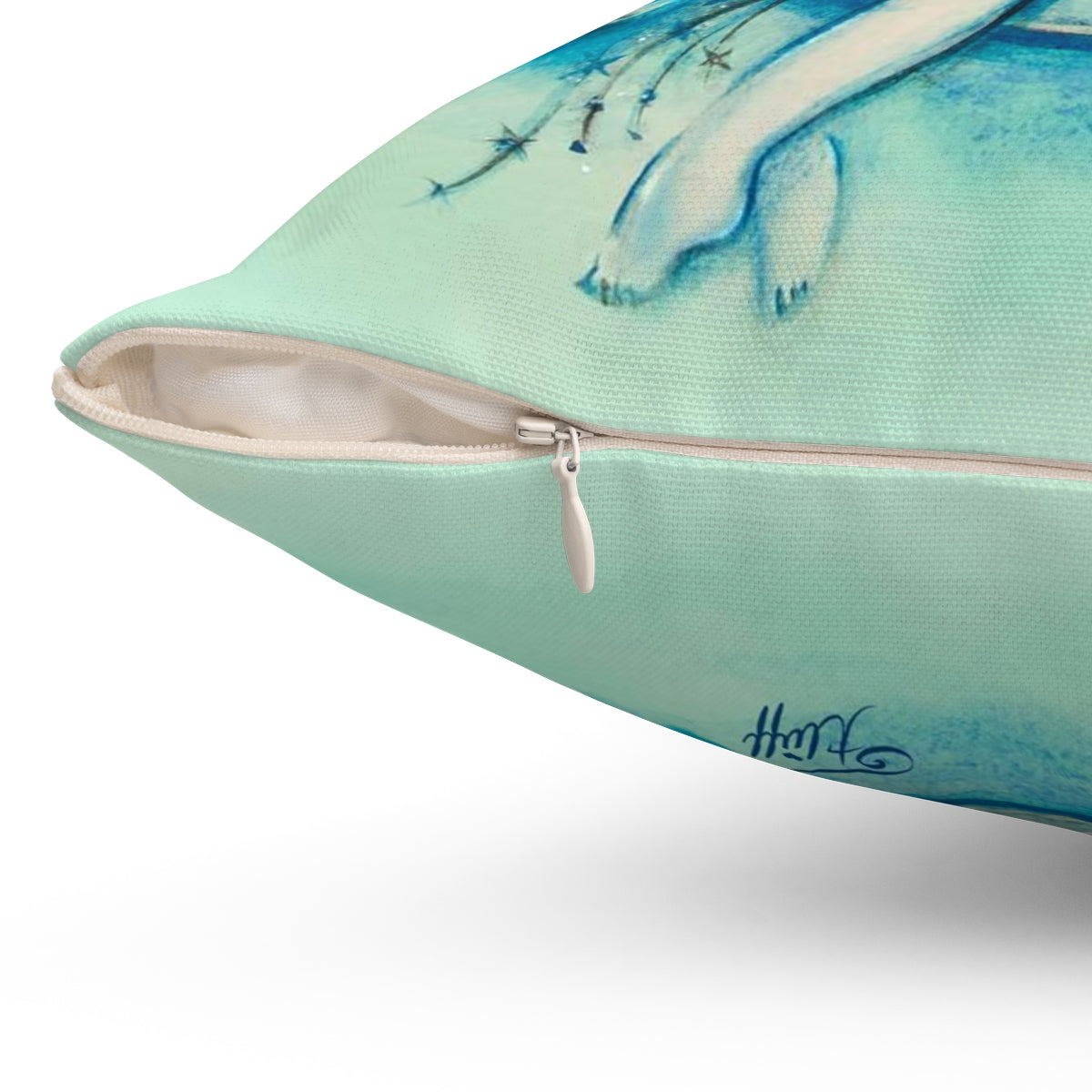 Girl on the Moon • Square Pillow