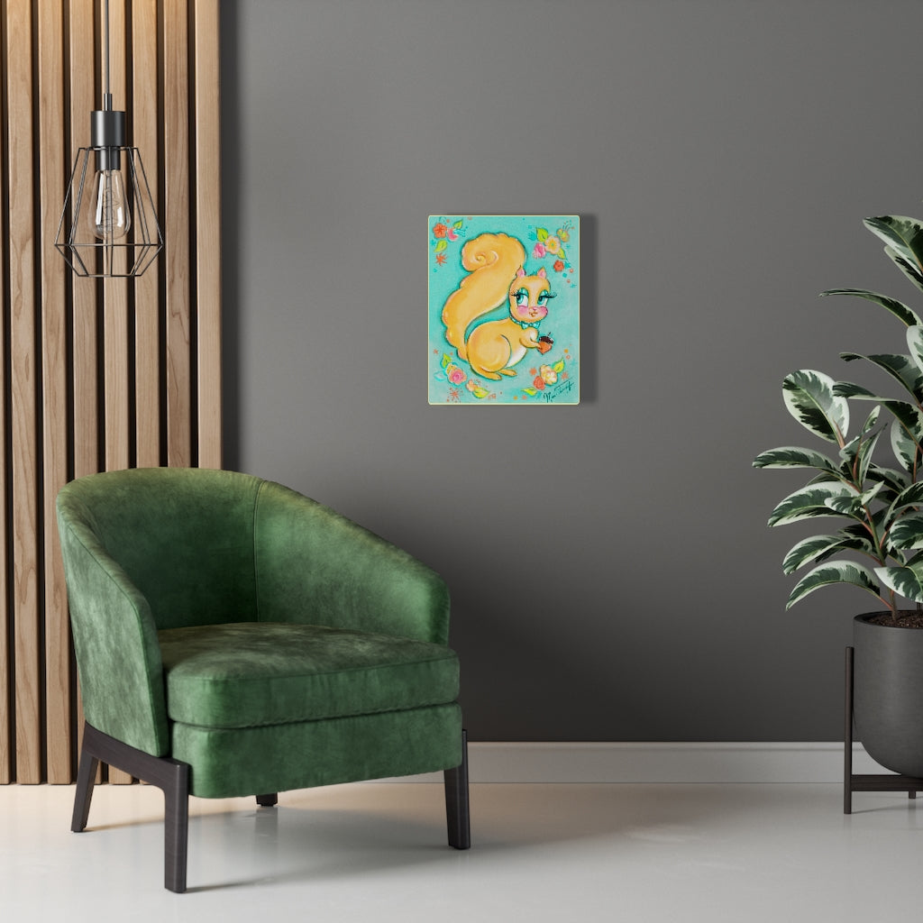 Cute Lemon Squirrel • Canvas Gallery Wrap