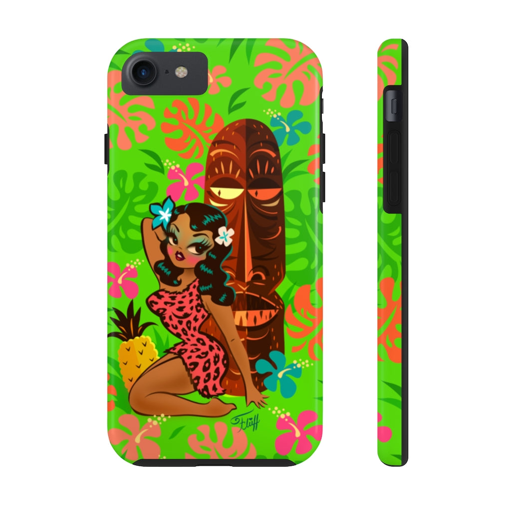 Tiki Temptress in Pink Leopard Print • Phone Case