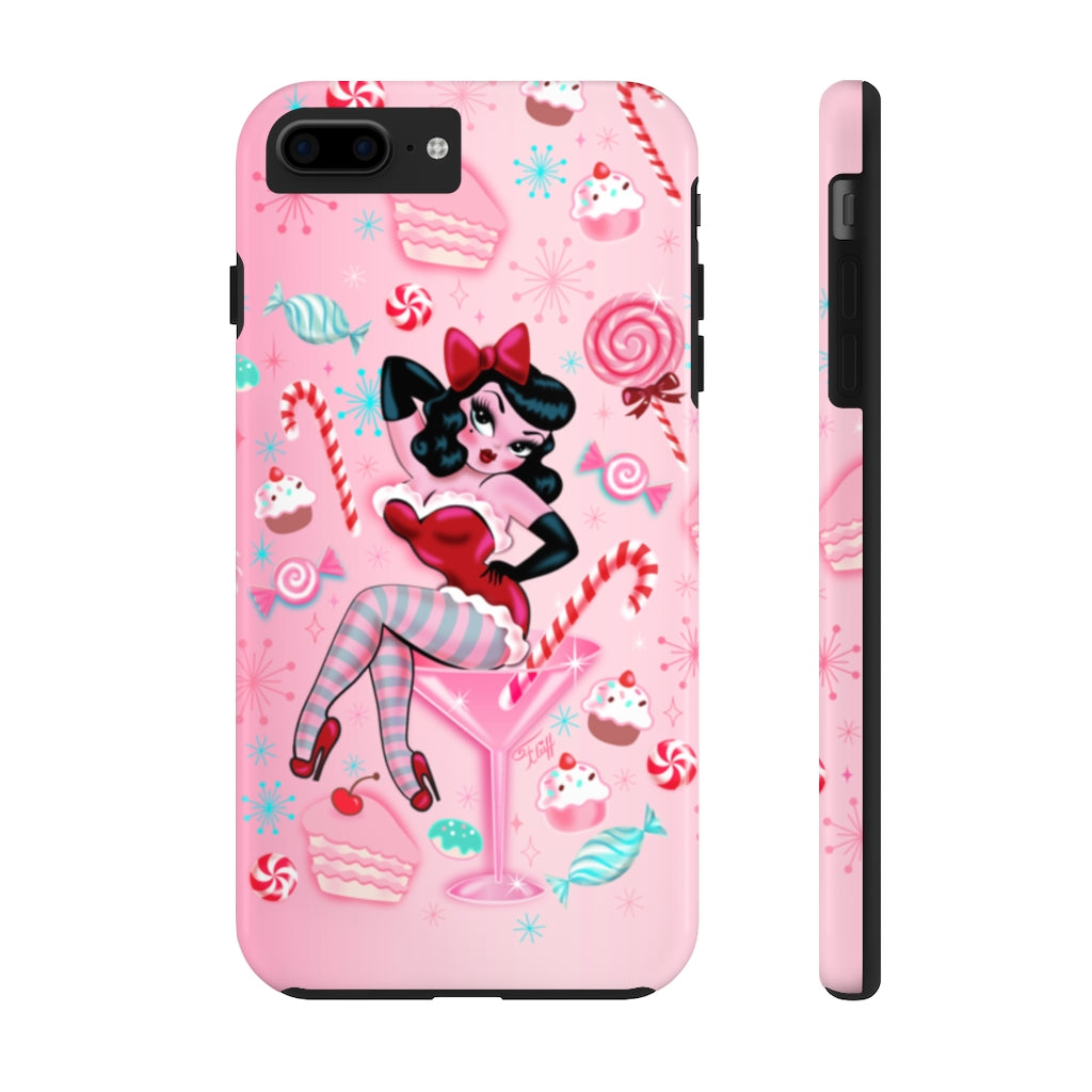 Candy Cane Martini Girl • Phone Case