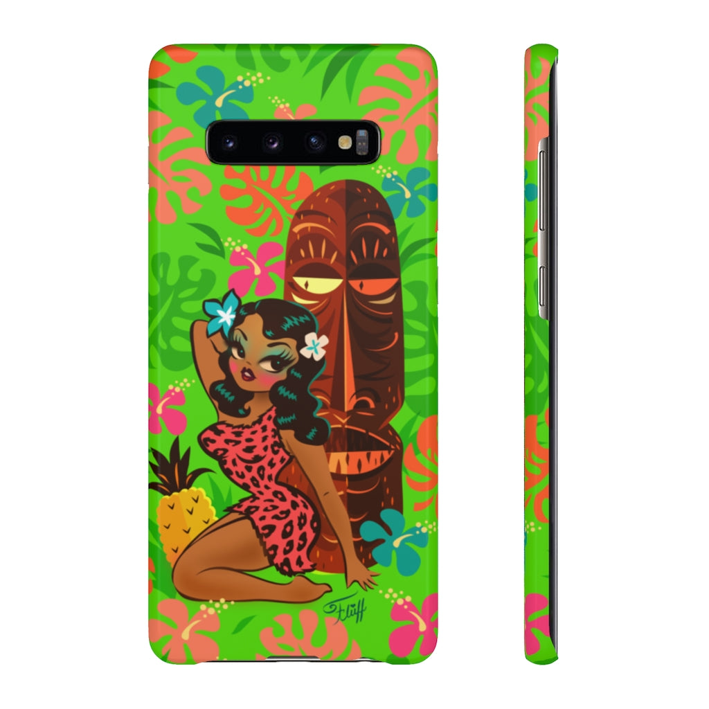 Tiki Temptress in Pink Leopard Print • Samsung Galaxy Phone Case