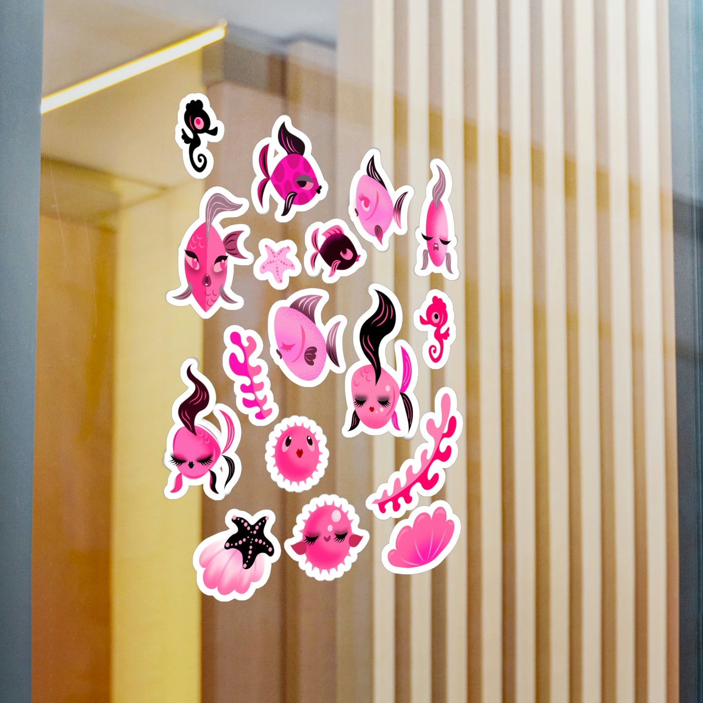 Mid Mod Fishies • Kiss-Cut Vinyl Decals Set