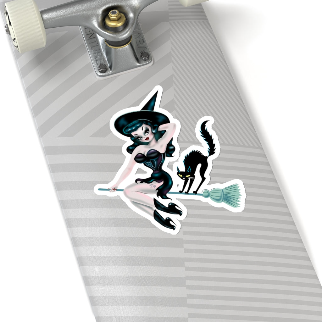 Hex Kitten Witch • Kiss-Cut Sticker
