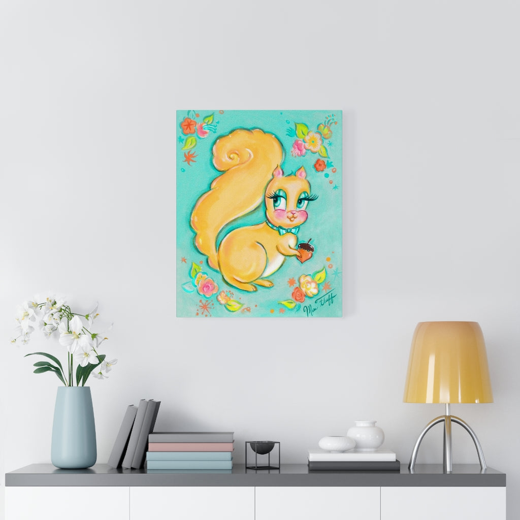 Cute Lemon Squirrel • Canvas Gallery Wrap