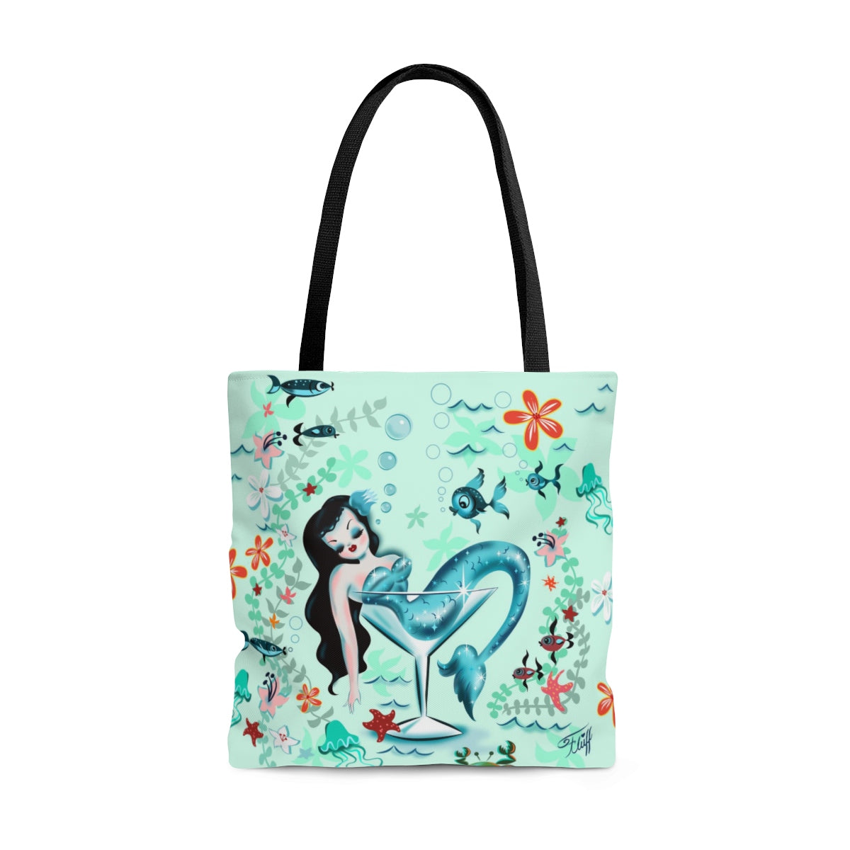 Tipsy Mermaid • Tote Bag