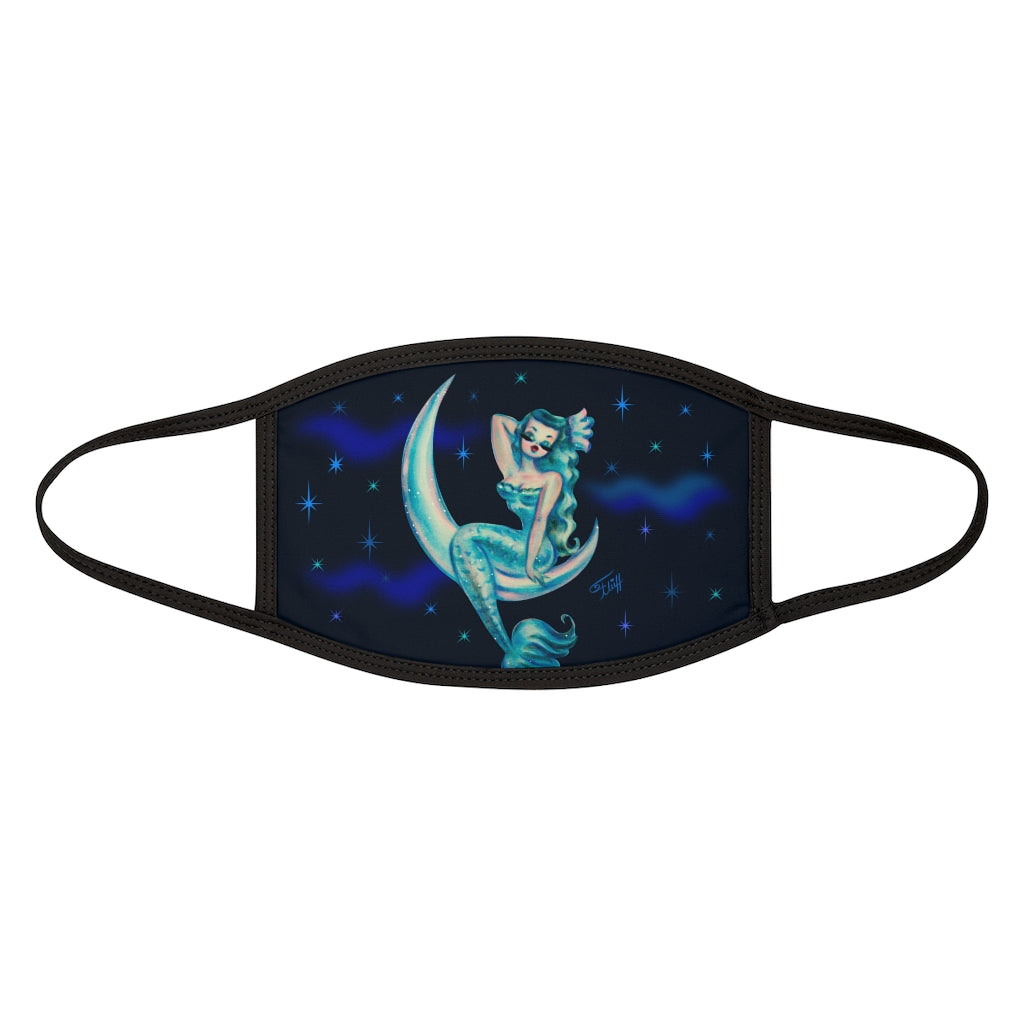 Blue Mermaid on the Moon • Face Mask