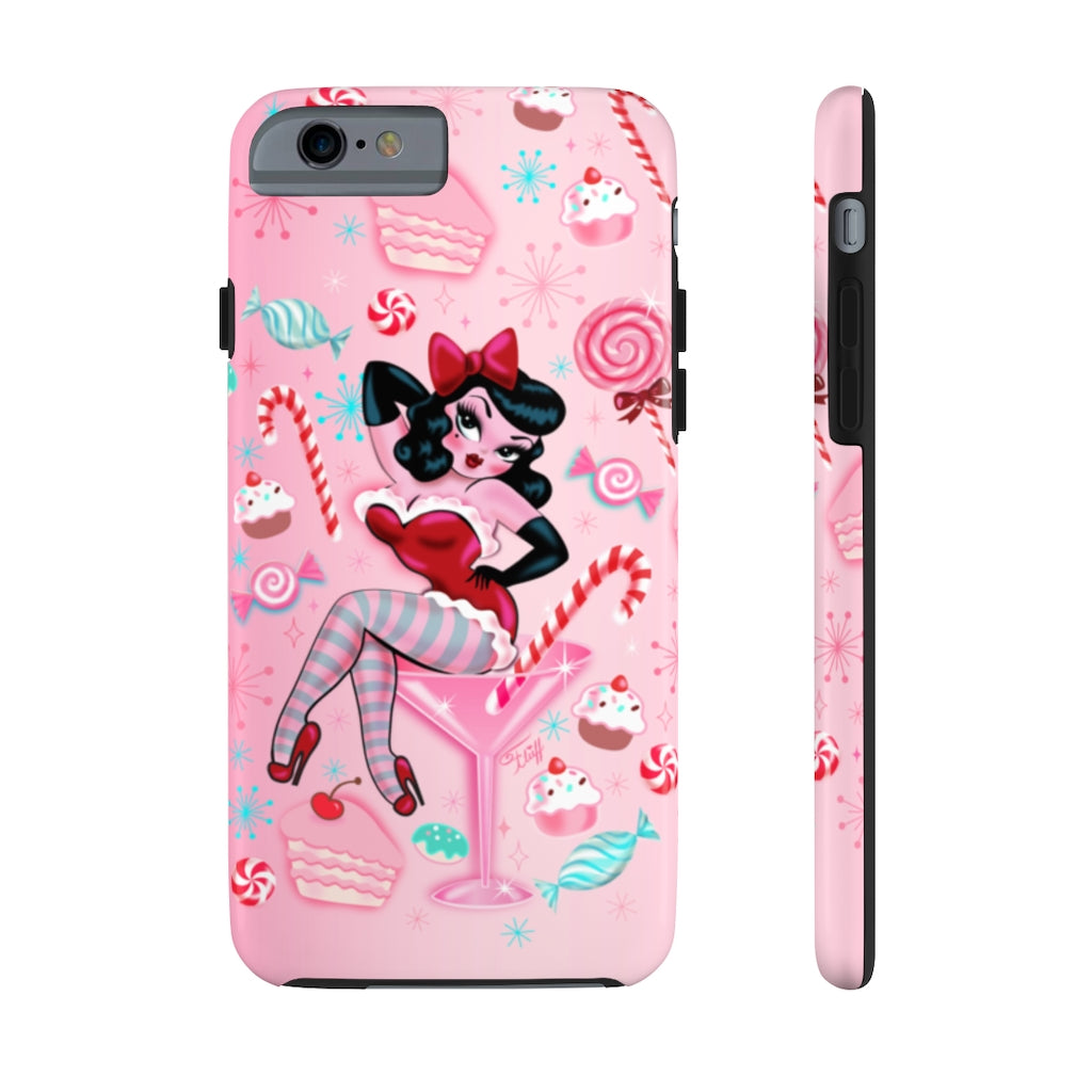 Candy Cane Martini Girl • Phone Case