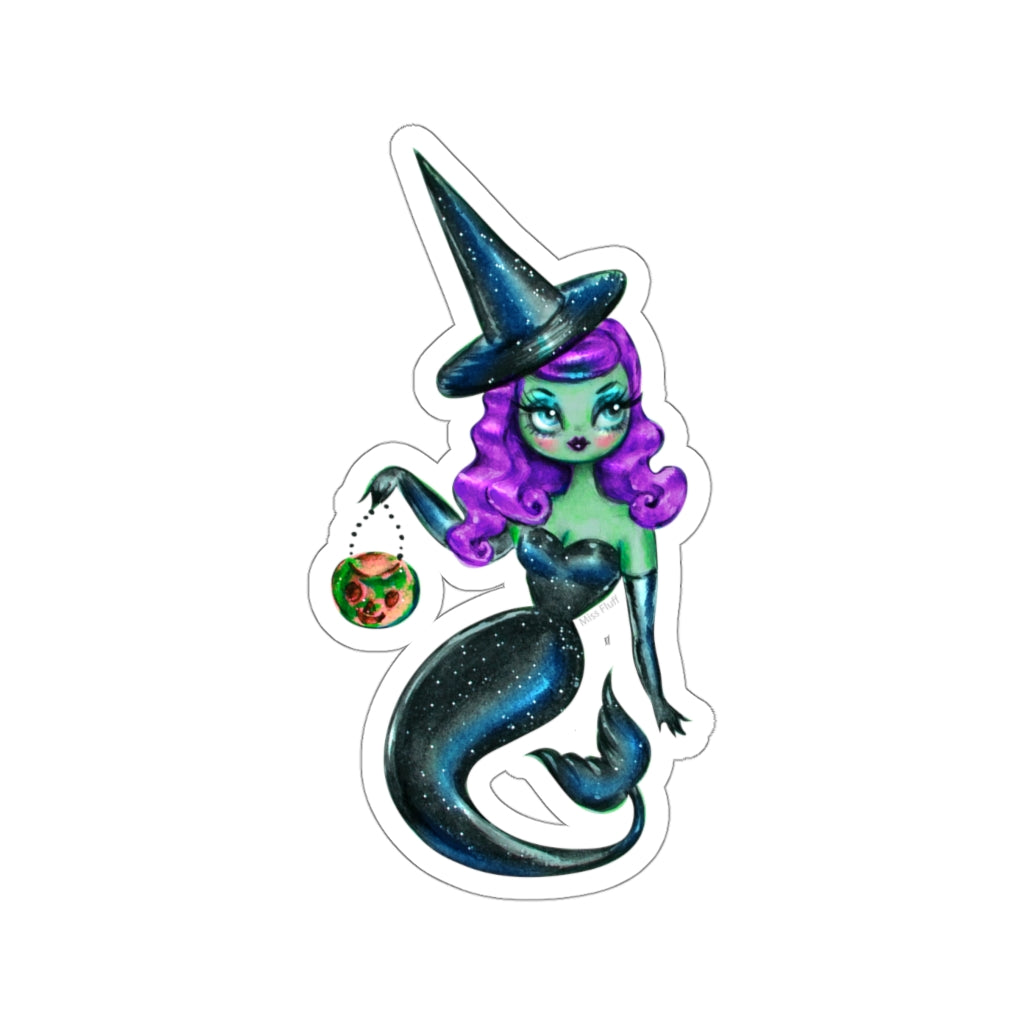 Mermaid Witch • Kiss-Cut Sticker – Miss Fluff's Shop
