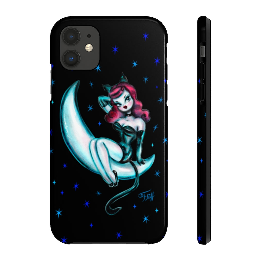 Kitten on the Moon • Phone Case