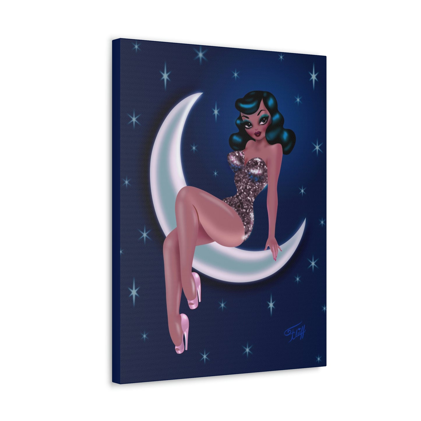 Star Gazer Brunette • Canvas Gallery Wrap