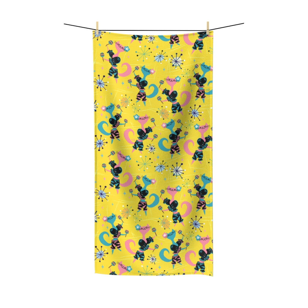 Mambo Kitties Yellow • Towel