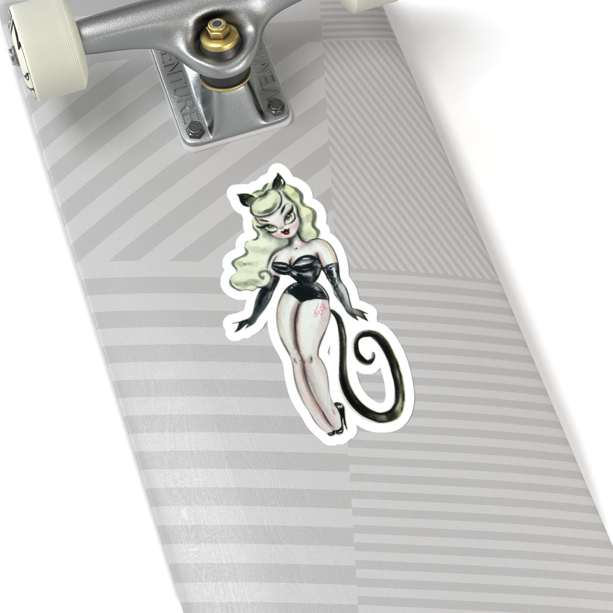 Blonde Cat Girl • Kiss-Cut Sticker