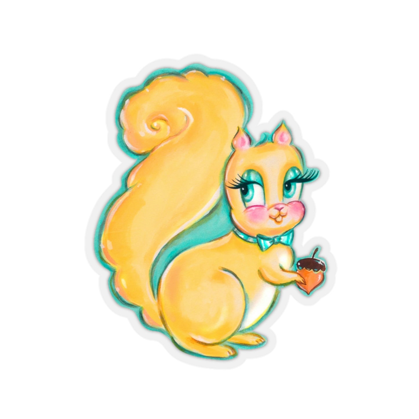 Yellow Squirrel • Kiss-Cut Sticker