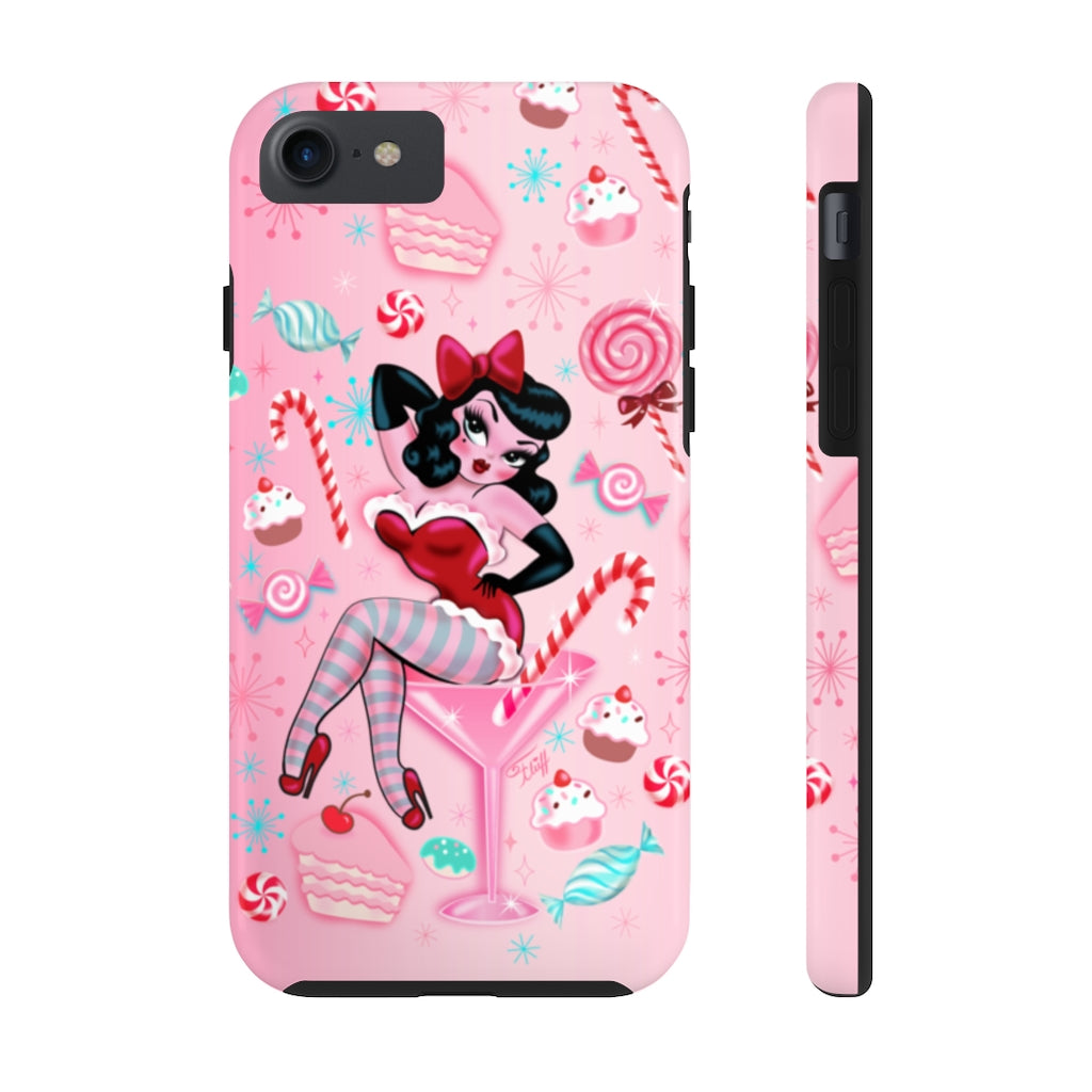 Candy Cane Martini Girl • Phone Case
