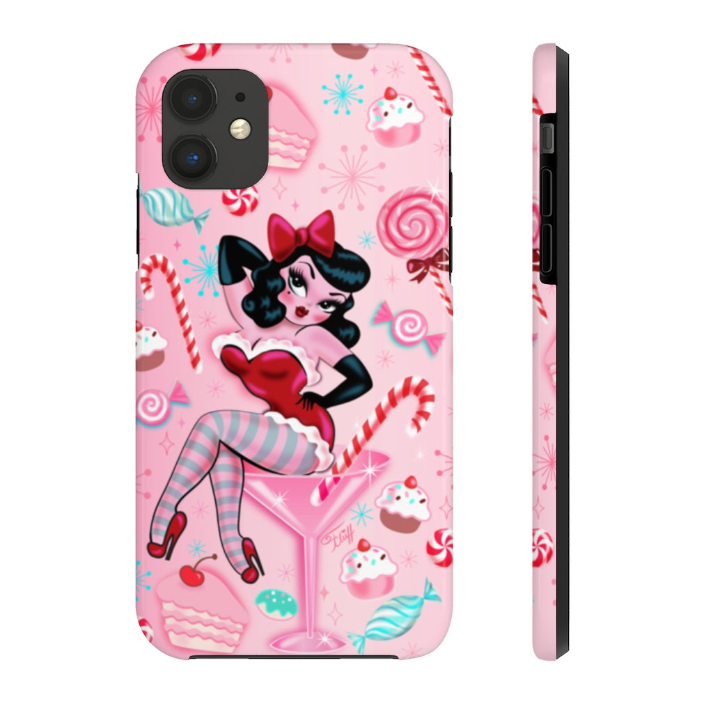 Candy Cane Martini Girl • Case Mate Tough Phone Cases