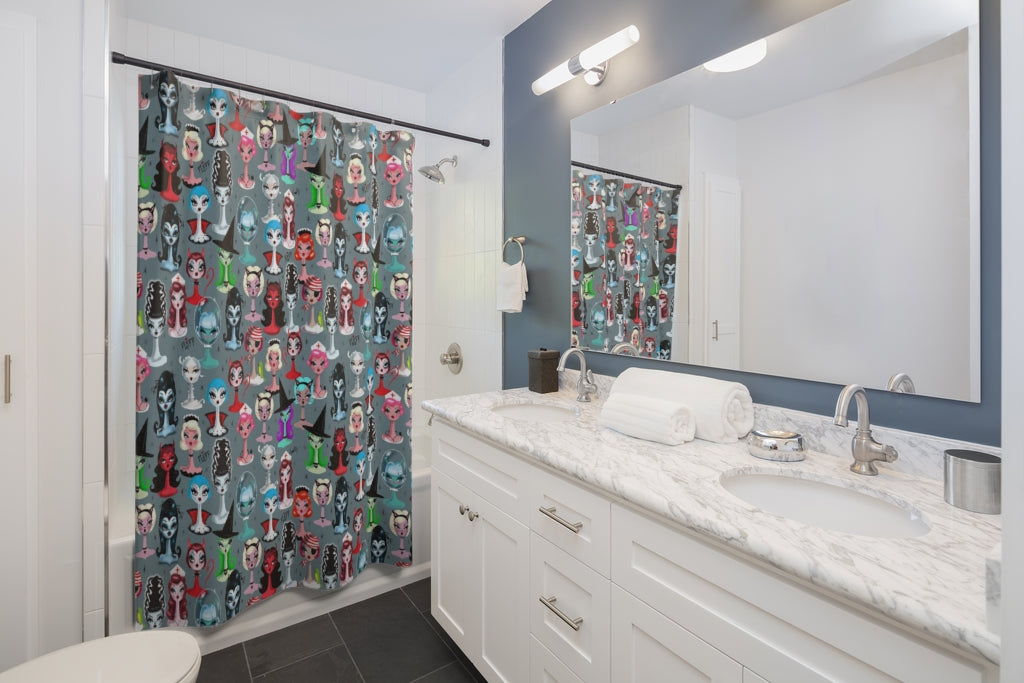 Spooky Dolls • Shower Curtain