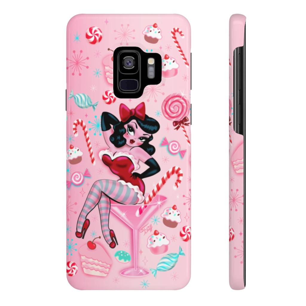 Candy Cane Martini Girl • Case Mate Galaxy S7 & S9 Slim Phone Case