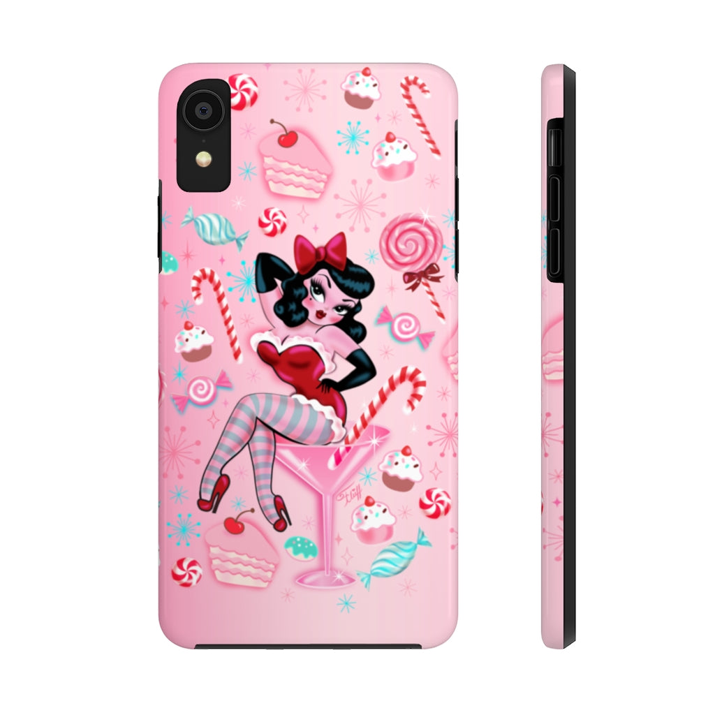 Candy Cane Martini Girl • Phone Case