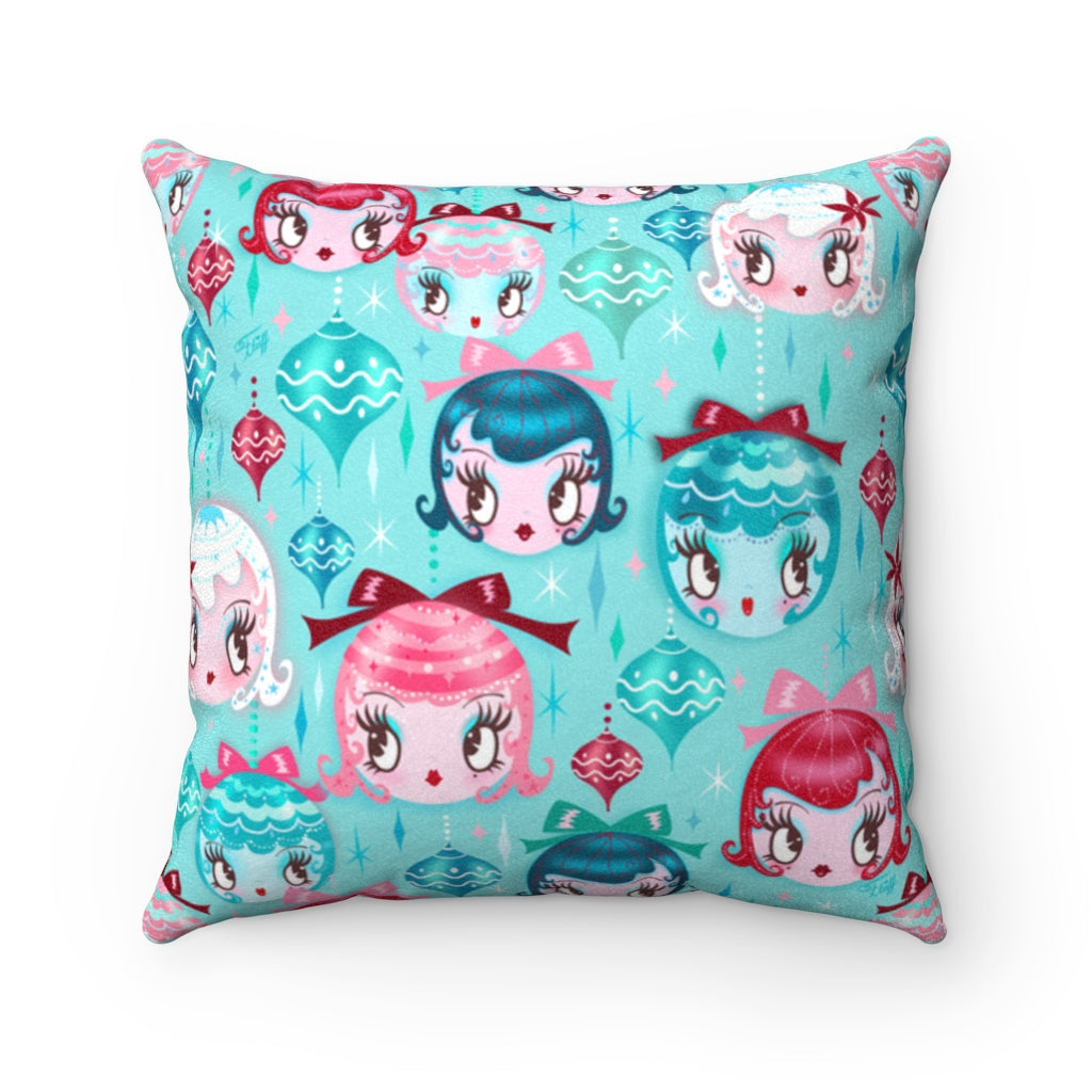 Dolly Ornaments • Faux Suede Pillow