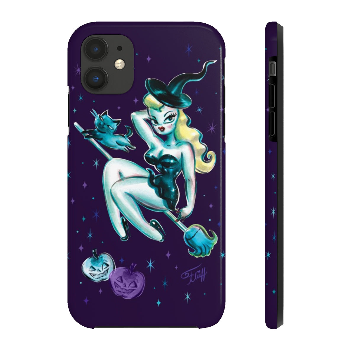 Blonde Witch with Kitty • Phone Case