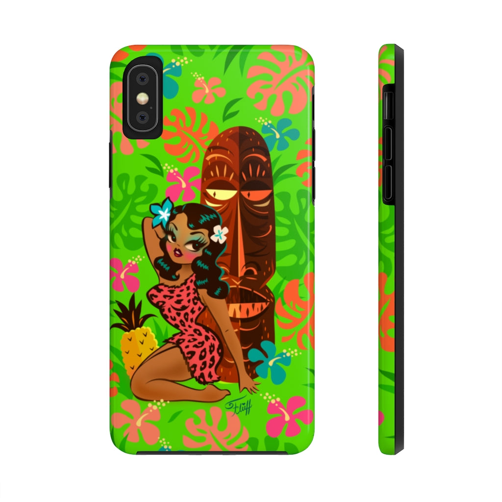 Tiki Temptress in Pink Leopard Print • Phone Case