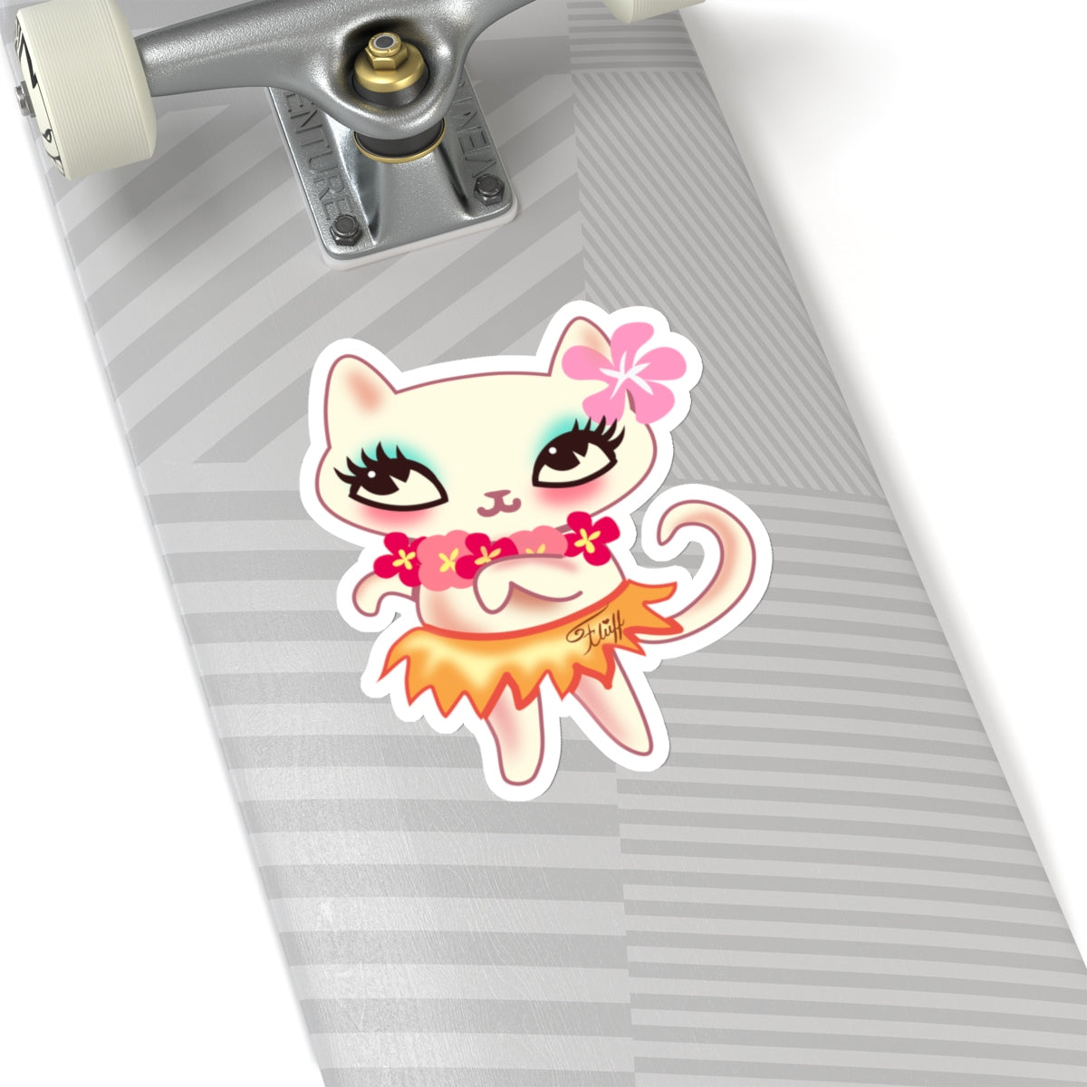Hula Kitty • Kiss-Cut Sticker