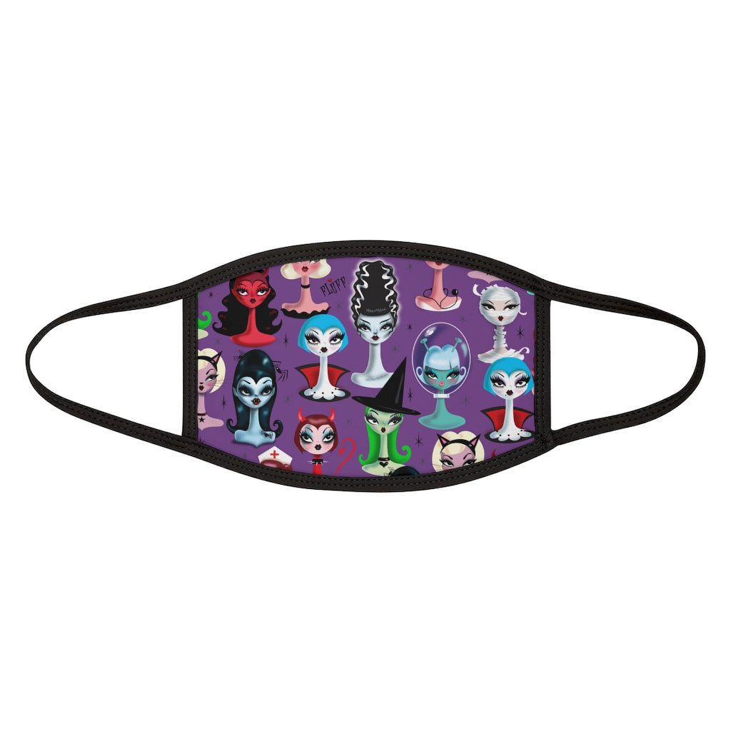 Spooky Dolls Purple • Face Mask