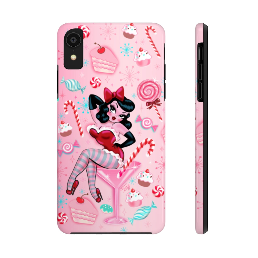 Candy Cane Martini Girl • Case Mate Tough Phone Cases