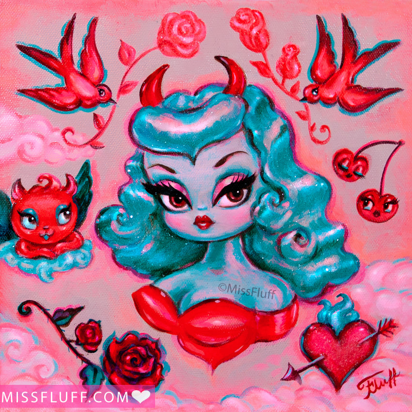 Blue Devil Dolly • Art Print