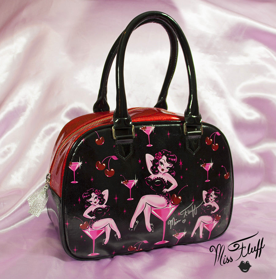 Special CHERRY MARTINI GIRL BOWLER BAG- SIGNED!