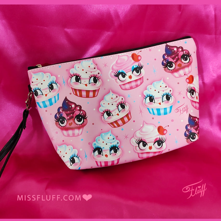 Cute Cupcakes Pink • Cosmetic Bag