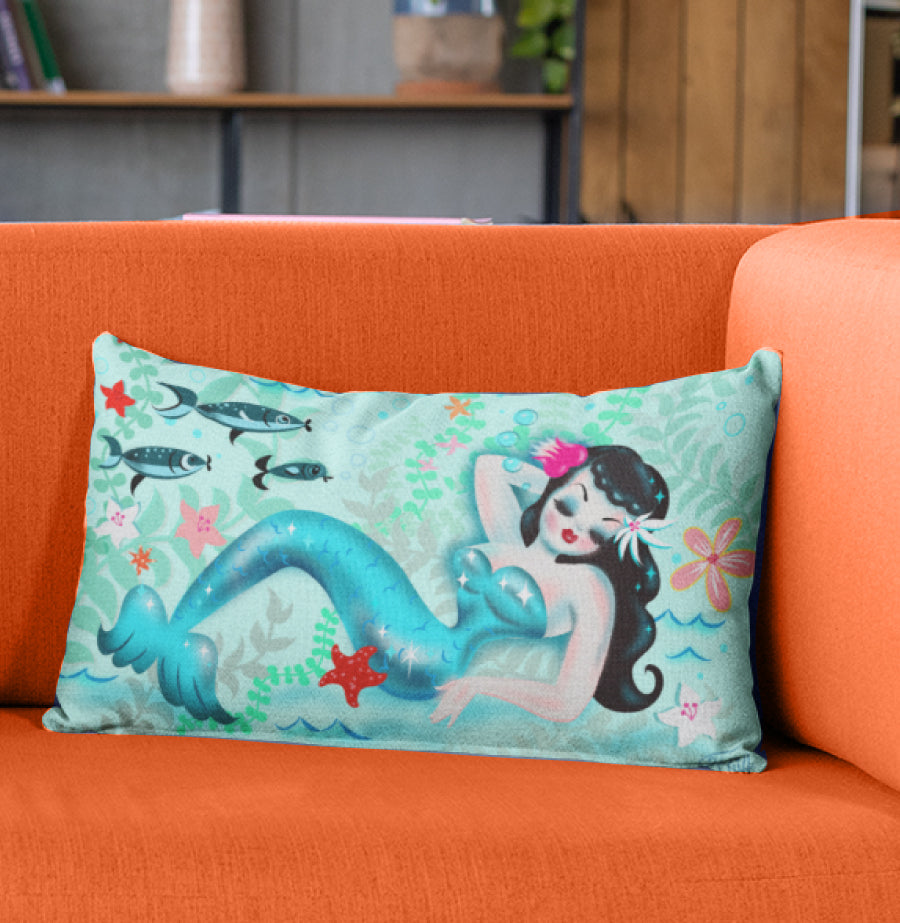Dozing Mermaid • Decor Pillow