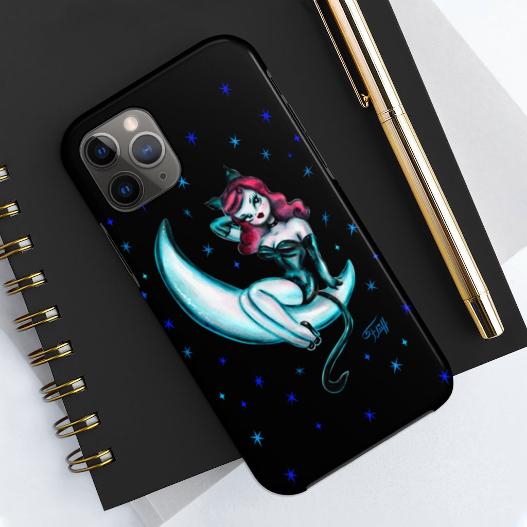 Kitten on the Moon • Phone Case