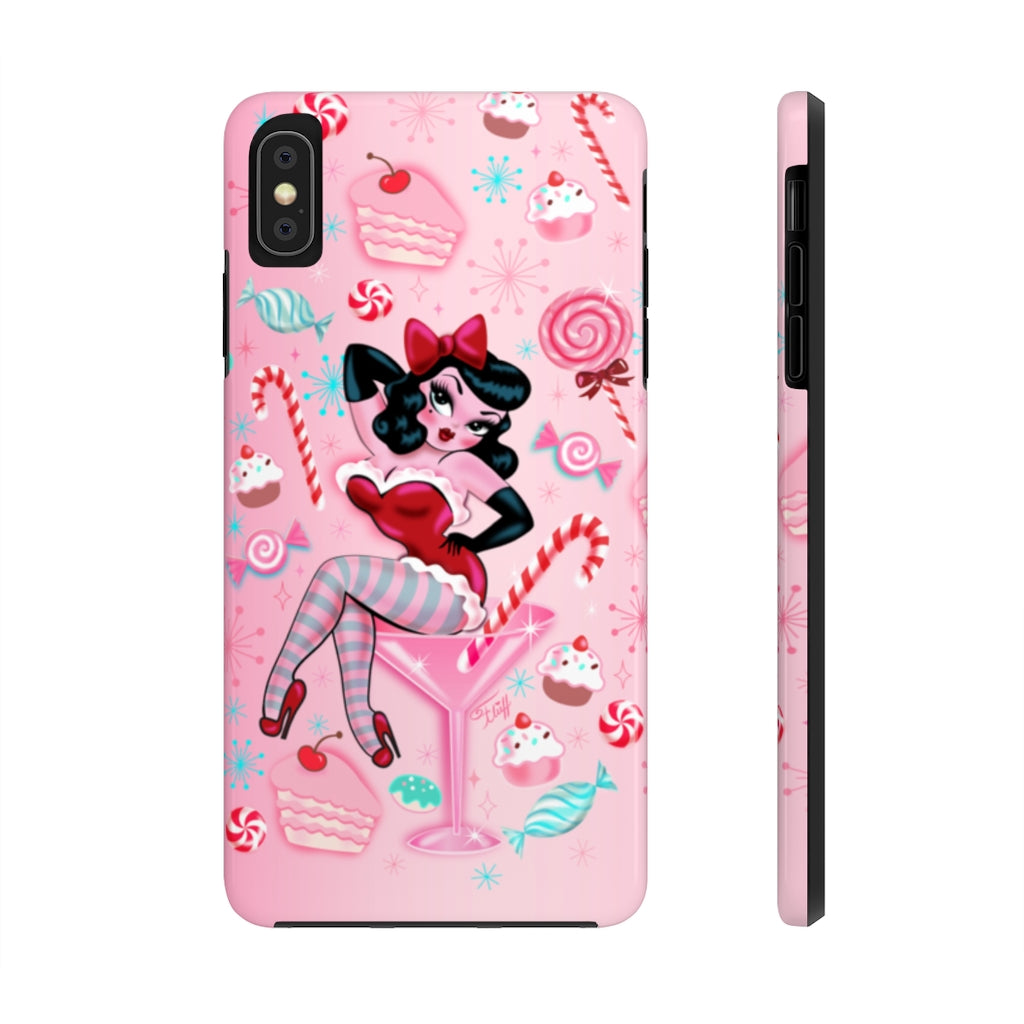 Candy Cane Martini Girl • Phone Case