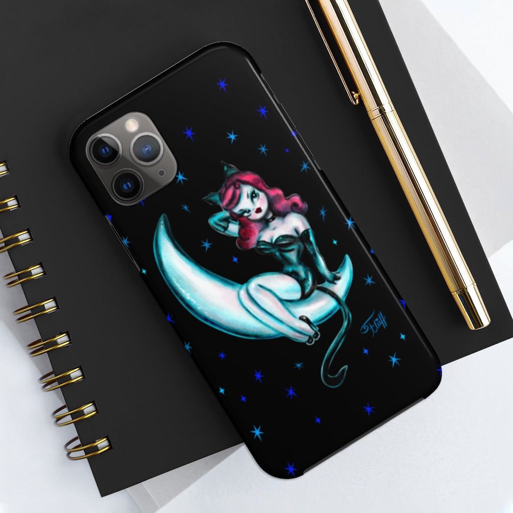 Kitten on the Moon • Phone Case